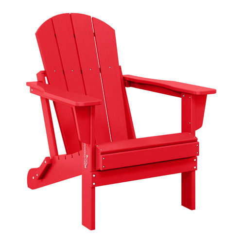 Shawnna Weather-Resistant Foldable Outdoor Adirondack Chair